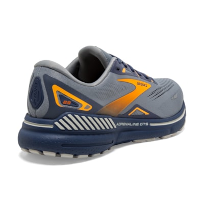 Brooks Adrenaline GTS 23, Herren, Grey/Crown Blue/Orange