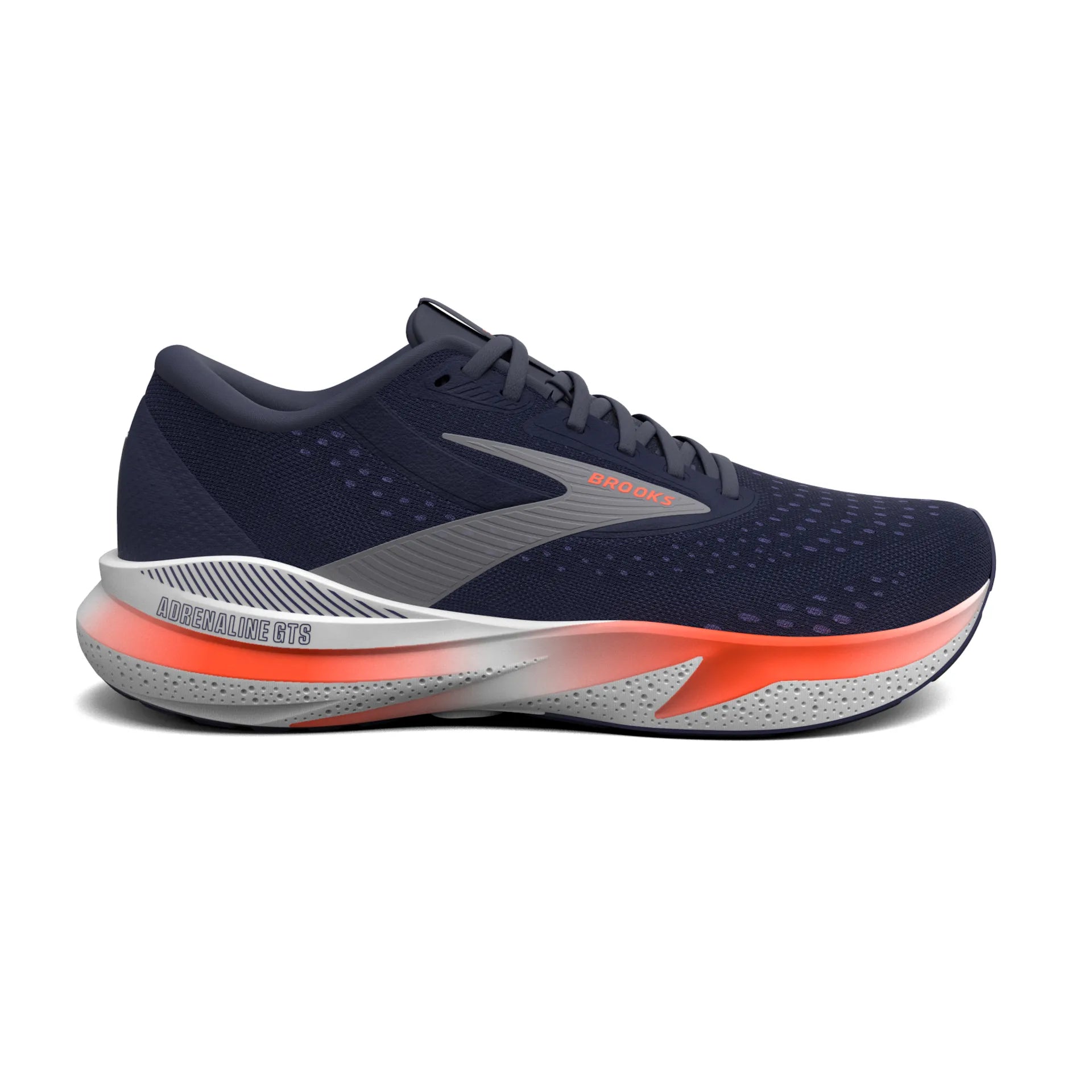 Brooks Adrenaline GTS 24, Herren, Peacoat/Orange/White