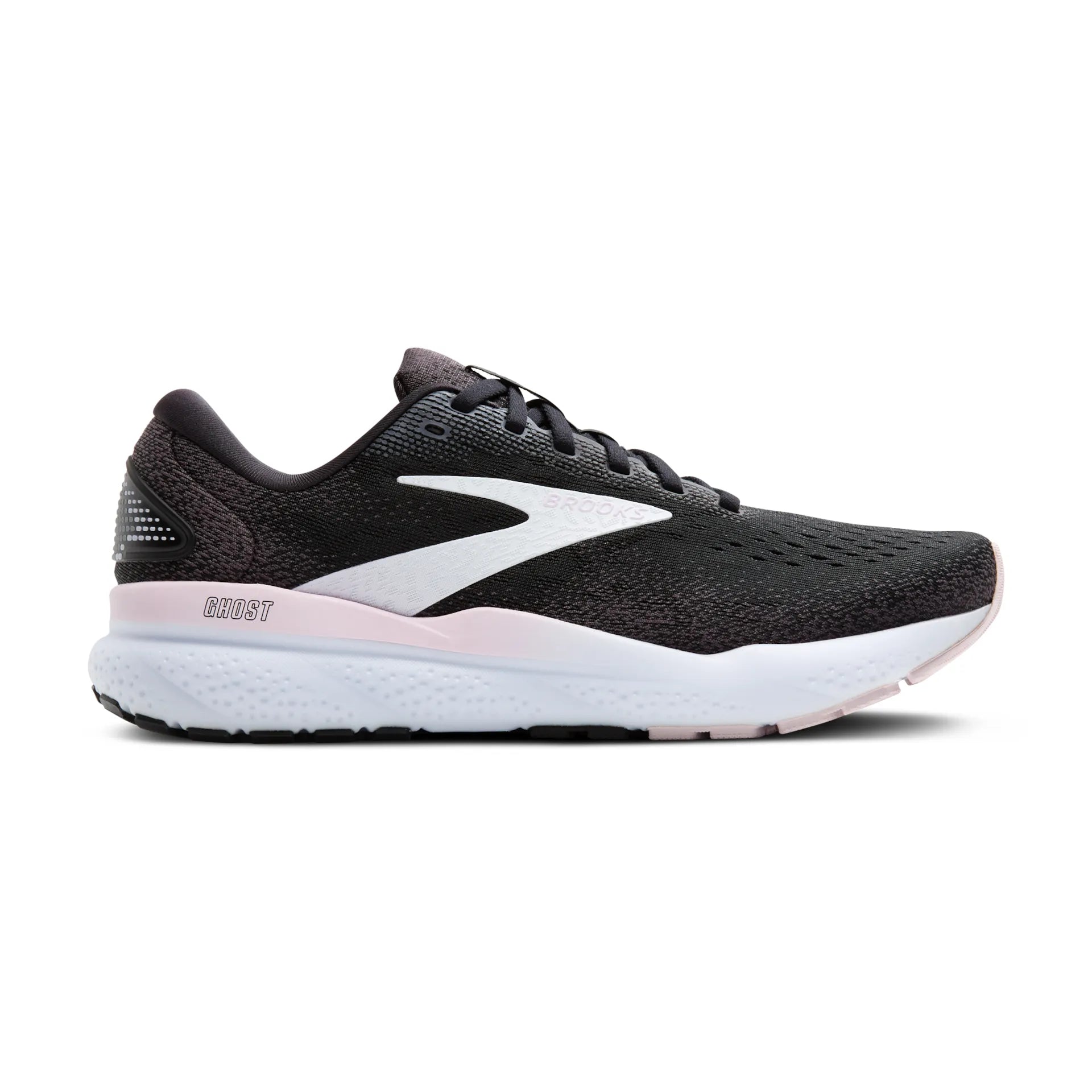 Brooks Ghost 16, Laufschuh, Damen, Black/White/Orchid Ice