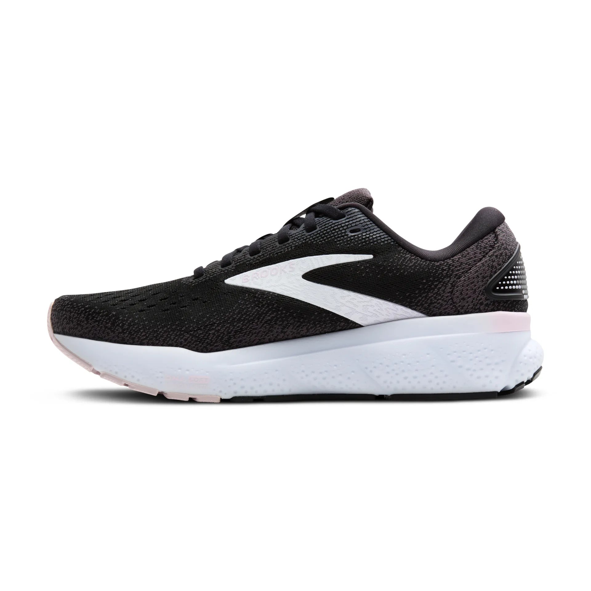 Brooks Ghost 16, Laufschuh, Damen, Black/White/Orchid Ice