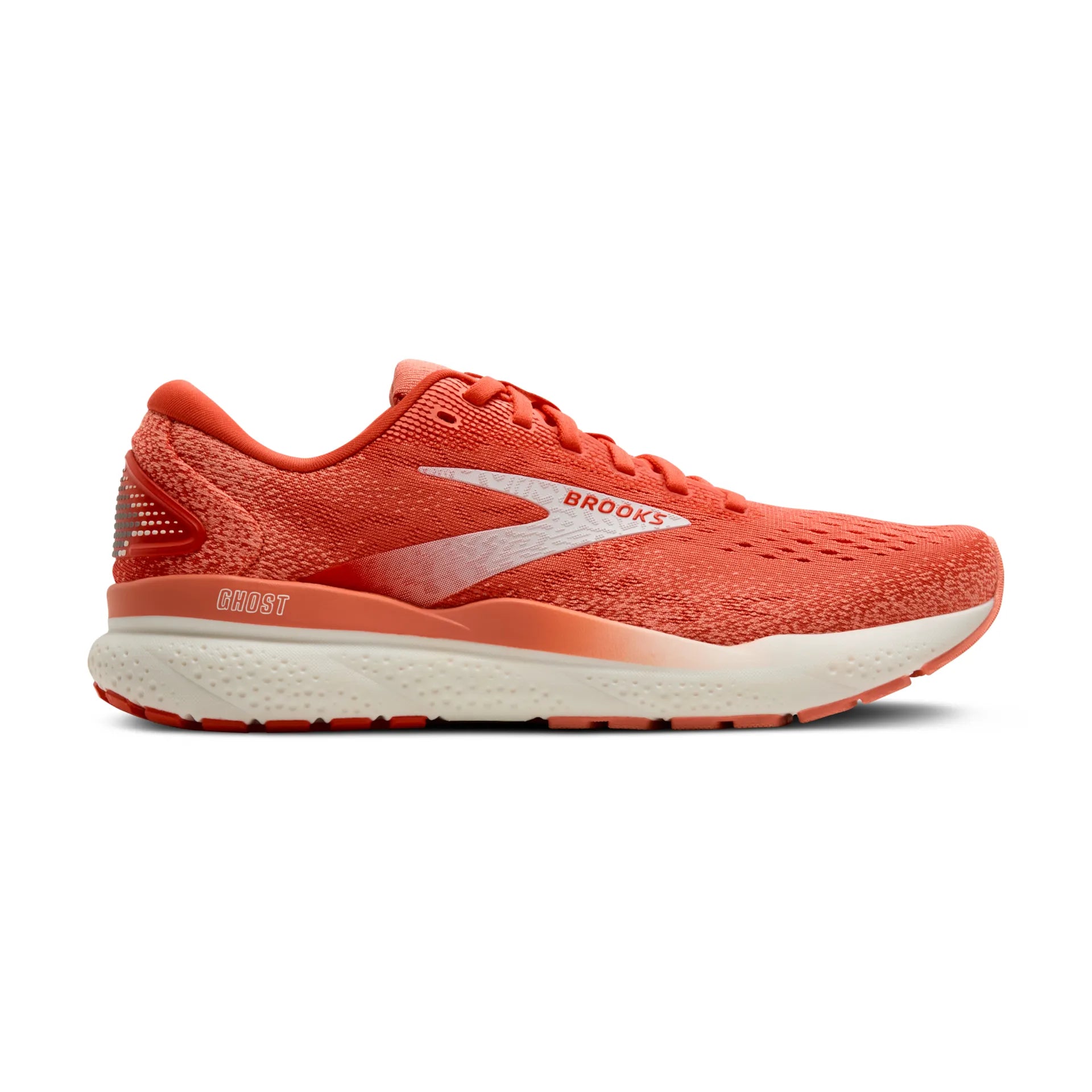 Brooks Ghost 16, Laufschuh, Damen, Coral/Desert Flower/Coconut