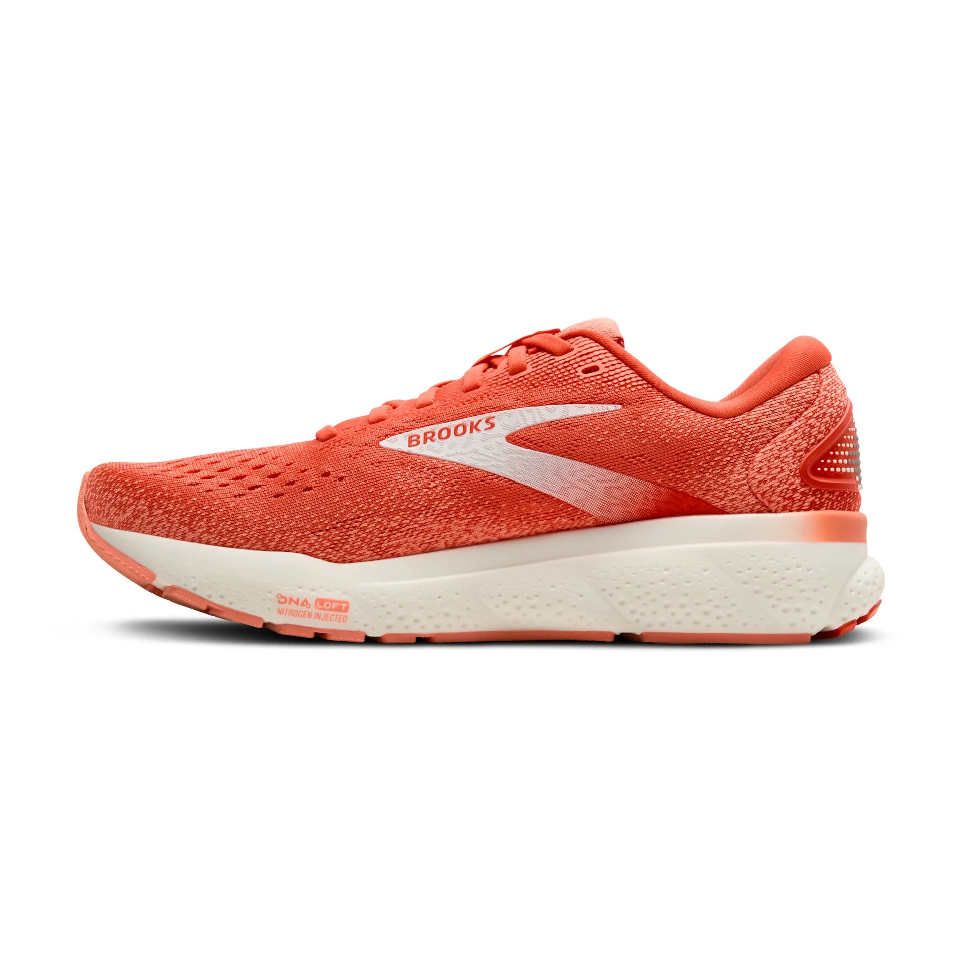 Brooks Ghost 16, Laufschuh, Damen, Coral/Desert Flower/Coconut