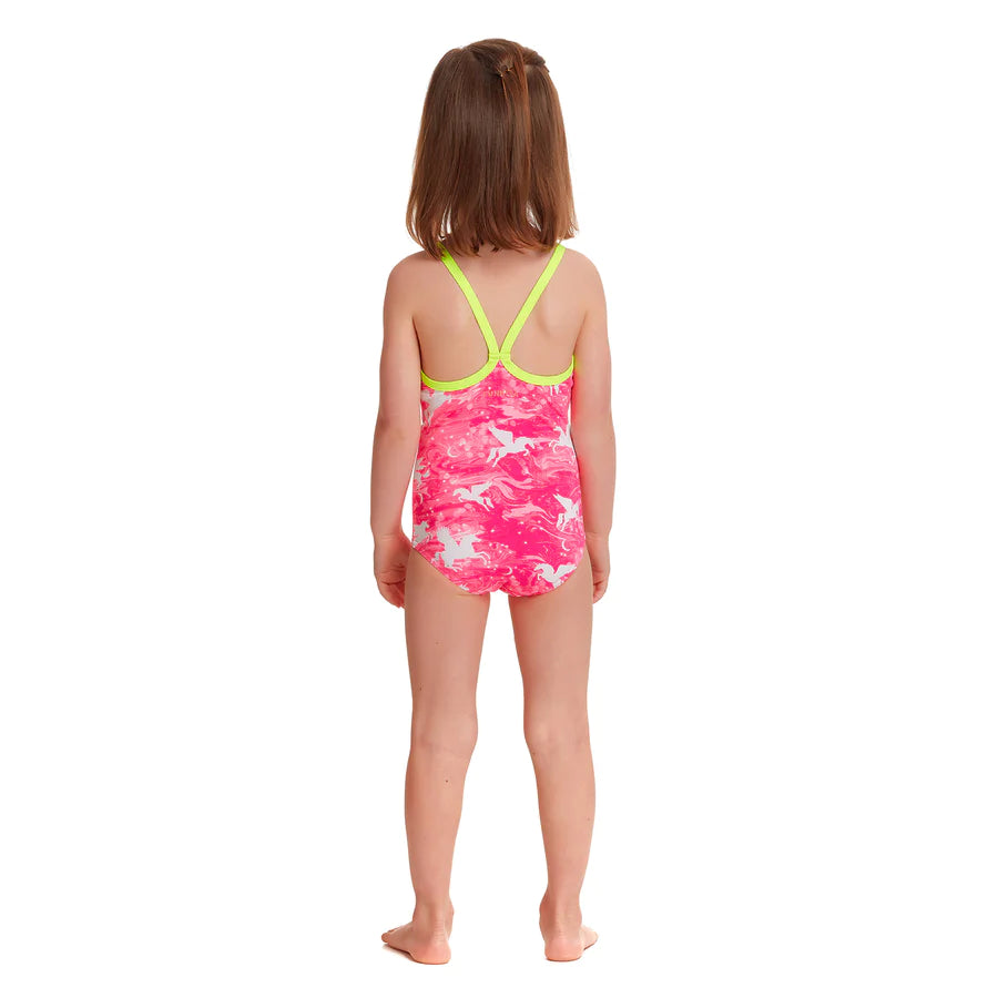 Way Funky Funkita, Printed One Piece Pegasus Party, Badeanzug, Kinder