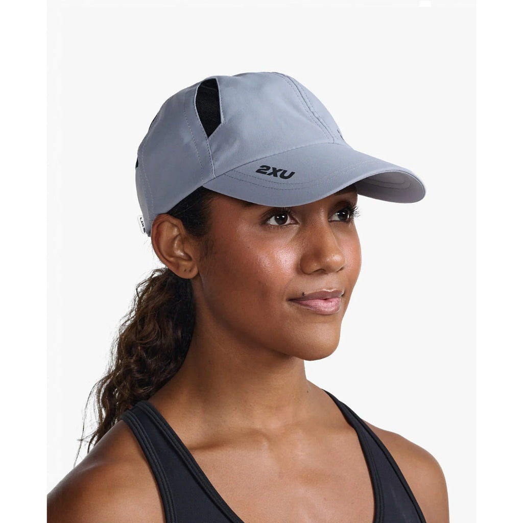 2XU Run Cap, unisex, grey-blue/black 