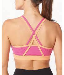 2XU Form Strappy Crop, Damen, pink/peach