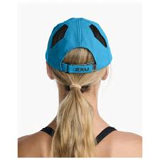 2XU Run Cap, Unisex, seaport/black