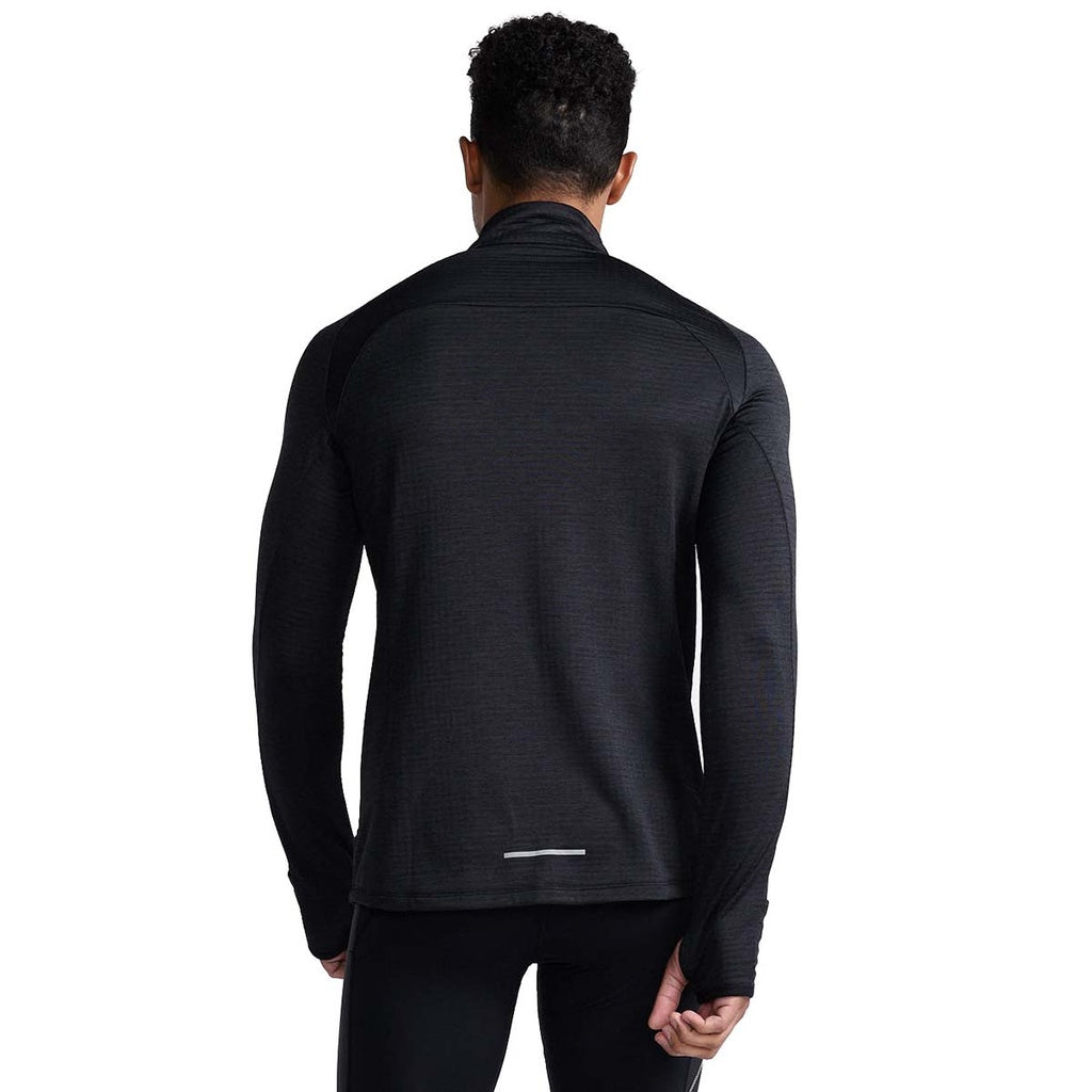 2XU Ignition 1/4 Zip, Longsleeve, Herren, Black/Silver Reflective