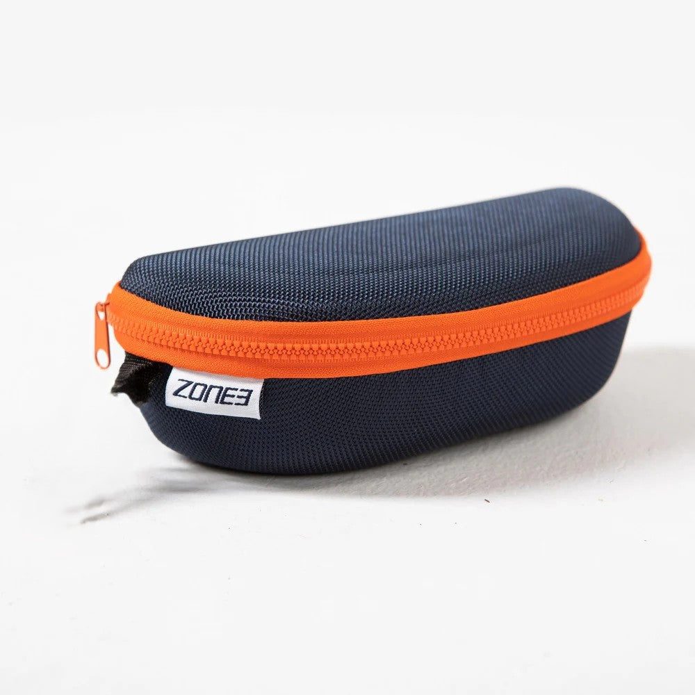 Zone3 Protective Swim Goggle Case, Schwimmbrillenetui, Navy/Orange, B-WARE. kein Umtausch