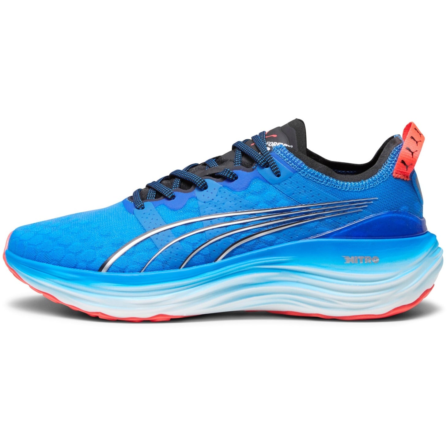 Puma ForeverRun NITRO, Laufschuhe, Herren, Ultra Blue-PUMA Black-PUMA Silver