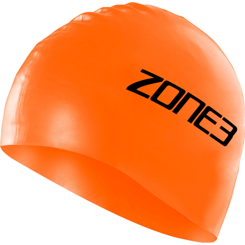 Zone3 Silicone Swim Cap orange