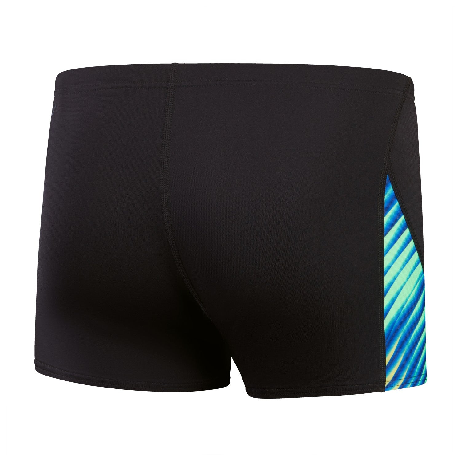 Speedo Aquashorts mit V-Schnitt, Digitalprint, Herren, schwarz/blau/grün