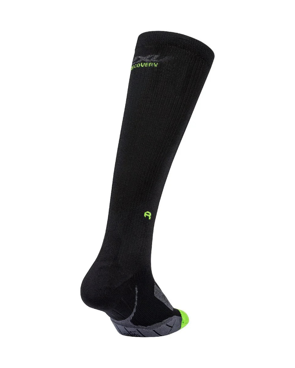 2XU Compression Socks for Recovery, Black/Grey