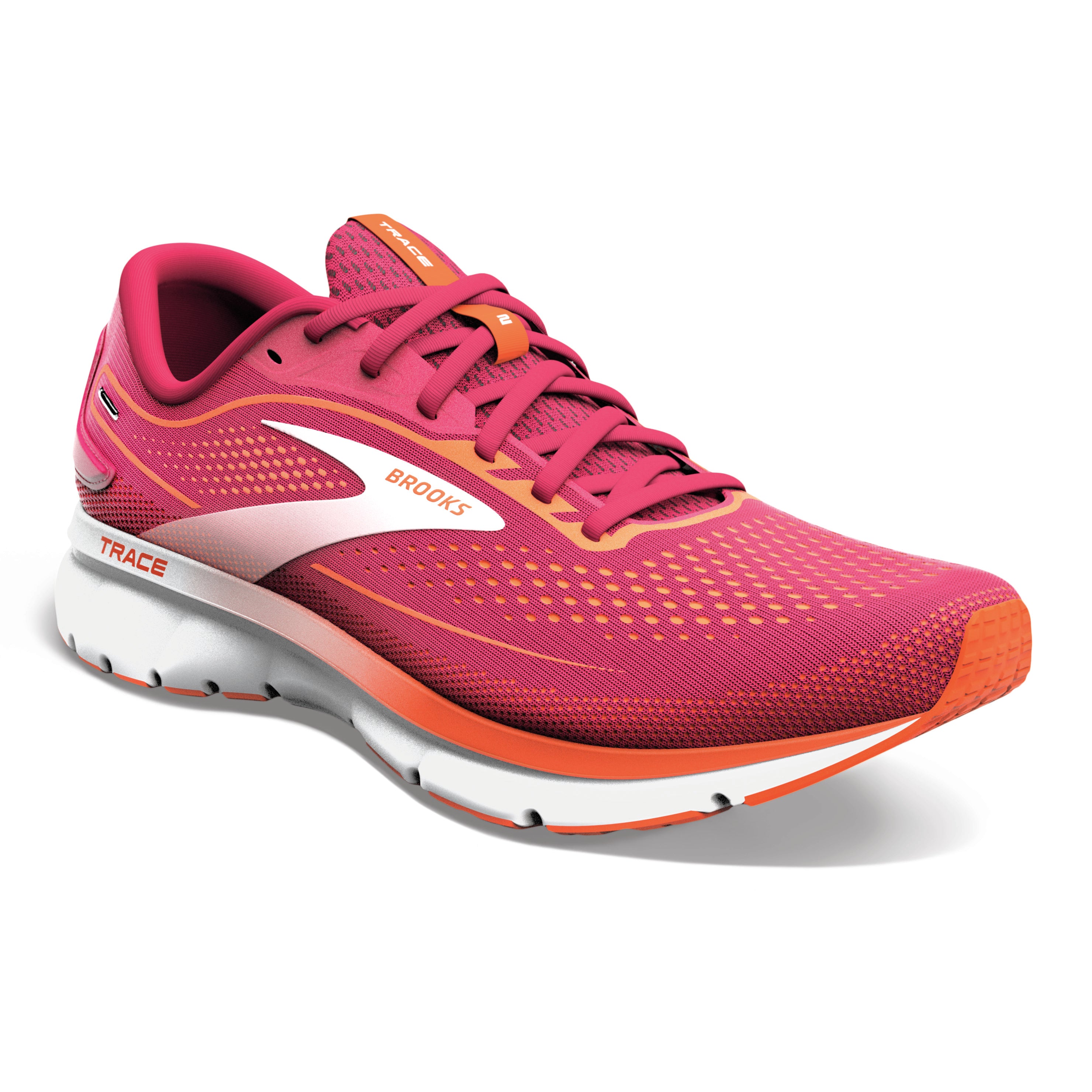 Brooks Trace 2, women, sangria/red/pink, red/pink 