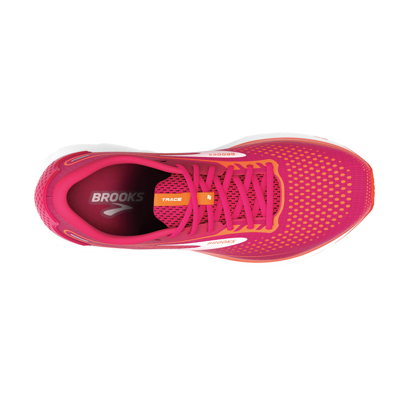 Brooks Trace 2, Damen, sangria/red/pink, rot/pink