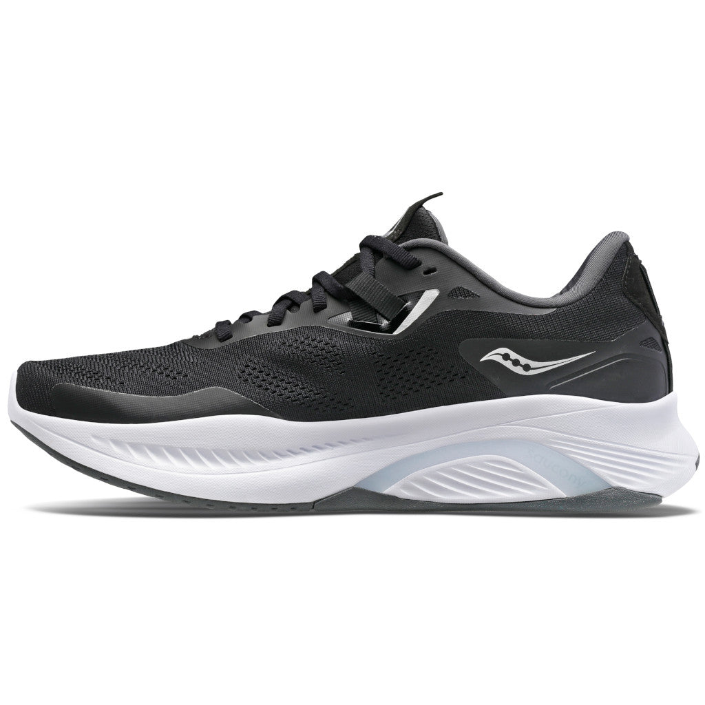Saucony Guide 15, Extra weit, Herren, black/white, schwarz/weiß