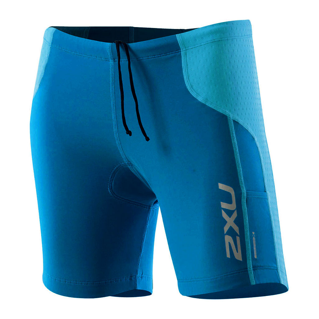 2XU Comp Tri Short + Pockets, women, light blue