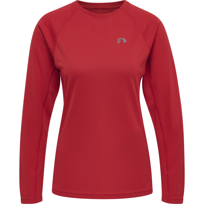 Newline Women Core Running T-Shirt L/S, Damen, tango red, rot