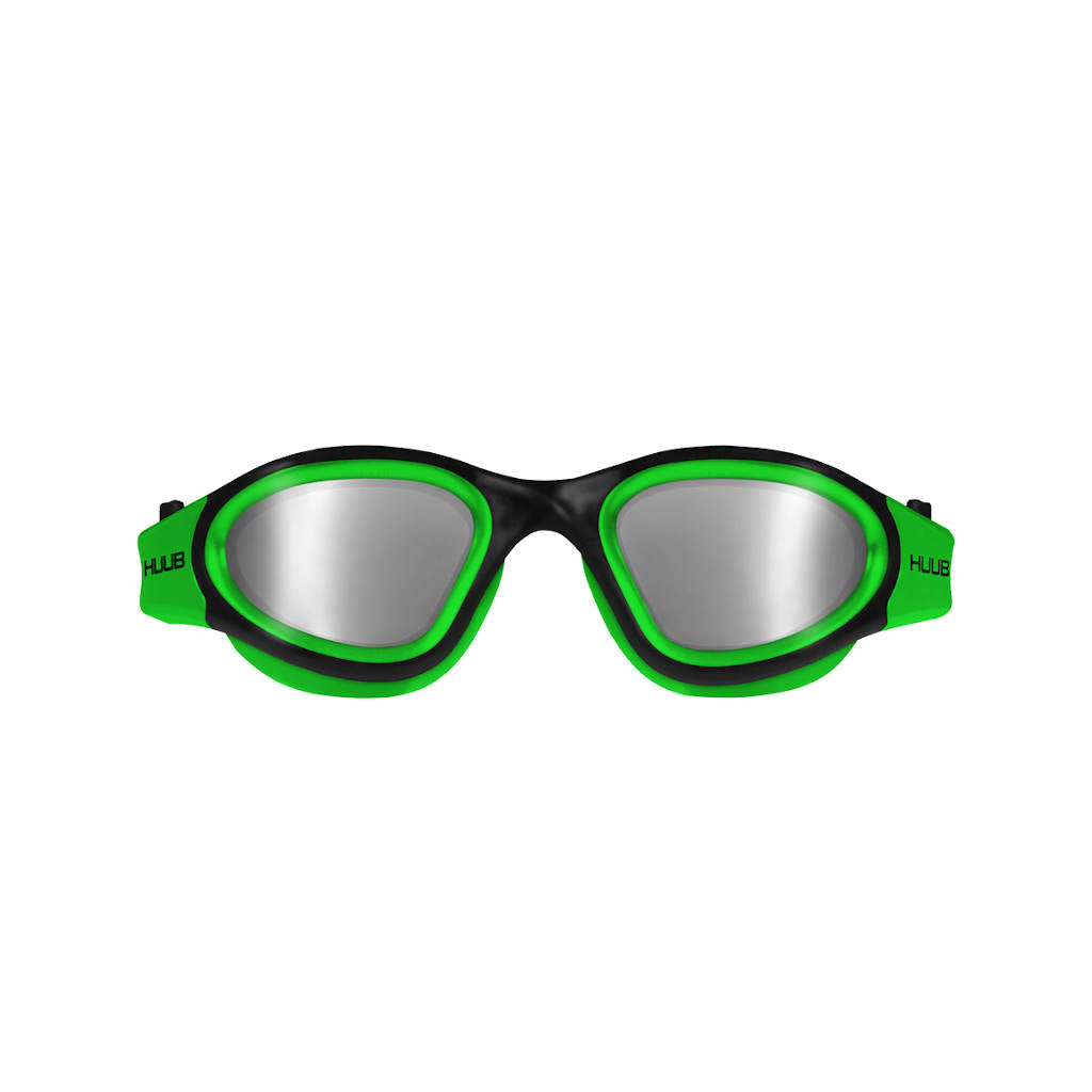 Huub Aphotic Green Polarized Mirror, getönte Gläser, Schwimmbrille, grün