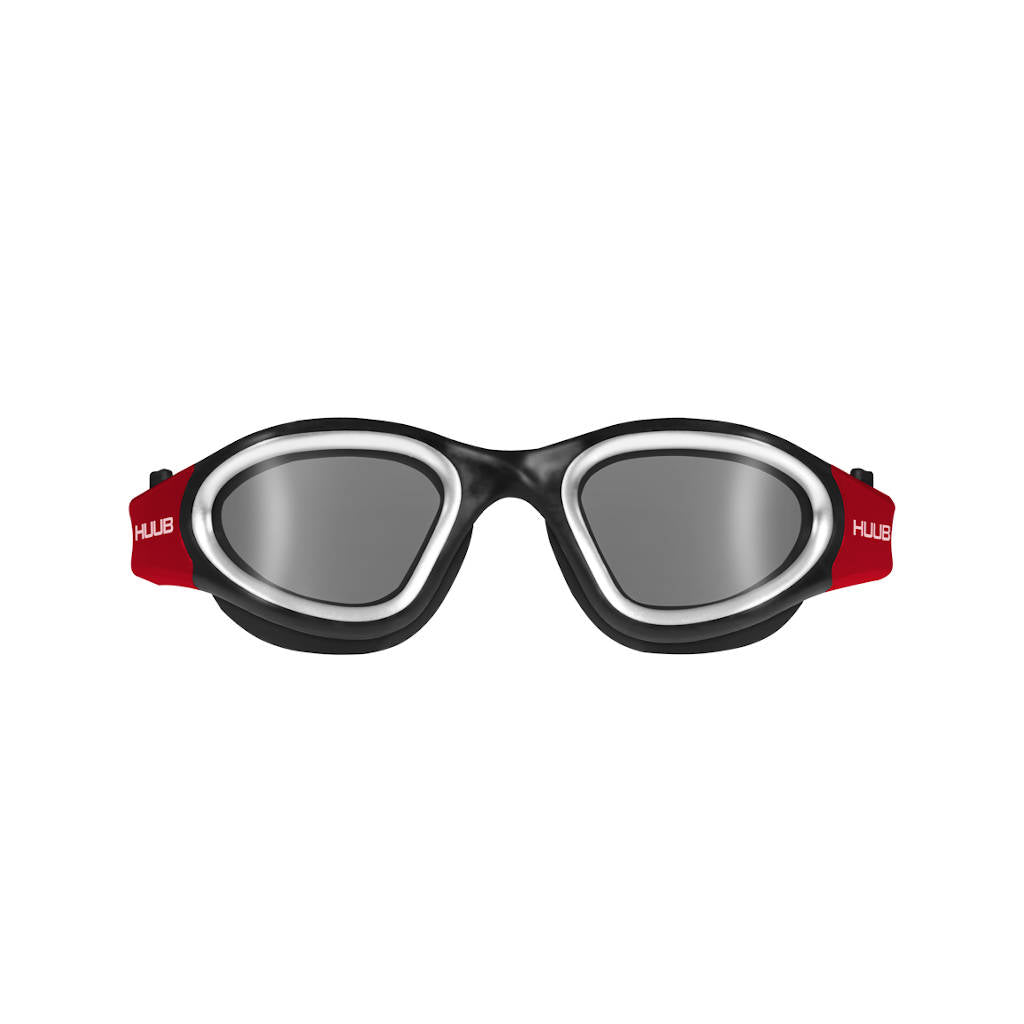 Huub Aphotic swimming goggles, black/red
