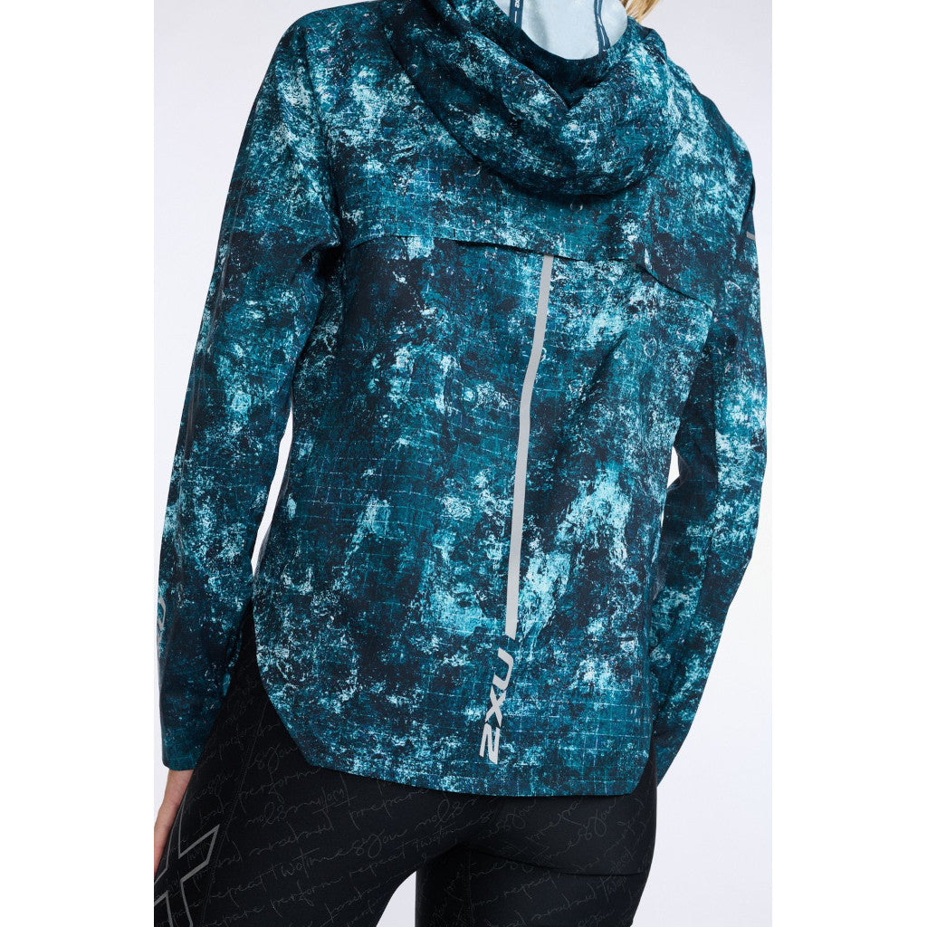 2XU Aero Jacket Trailscape, Laufjacke, Damen, Bluejay/Silver Reflective