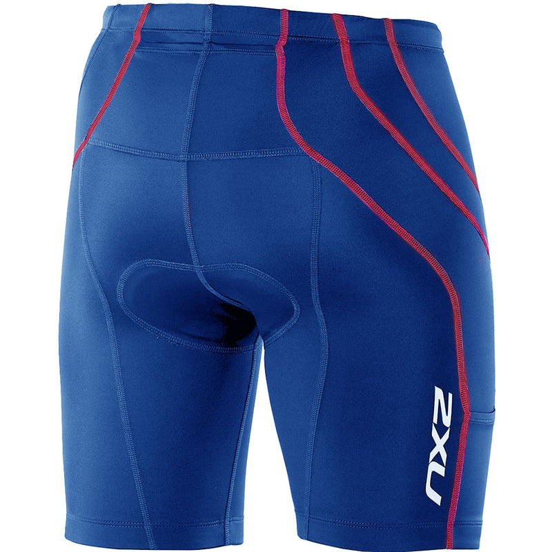 2XU Comp Tri Short + Pockets, Herren, blau/rot, Größe XS