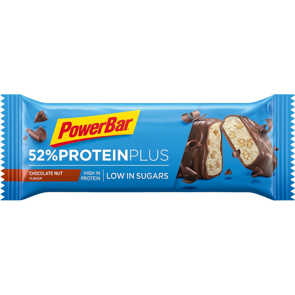 Powerbar 52 % Protein Plus Riegel, Schokolade/Nuss, 50 g