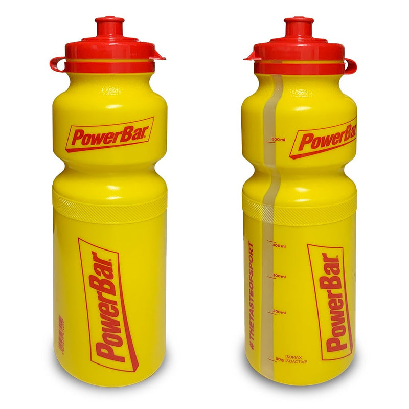 Powerbar Trinkflasche, gelb rot, 600ml