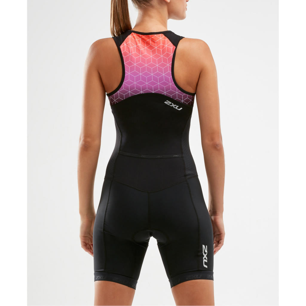 2XU Active TriSuit, women, black/berry