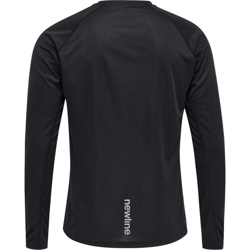 Newline Men Core Running T-Shirt L/S, Herren, black, schwarz