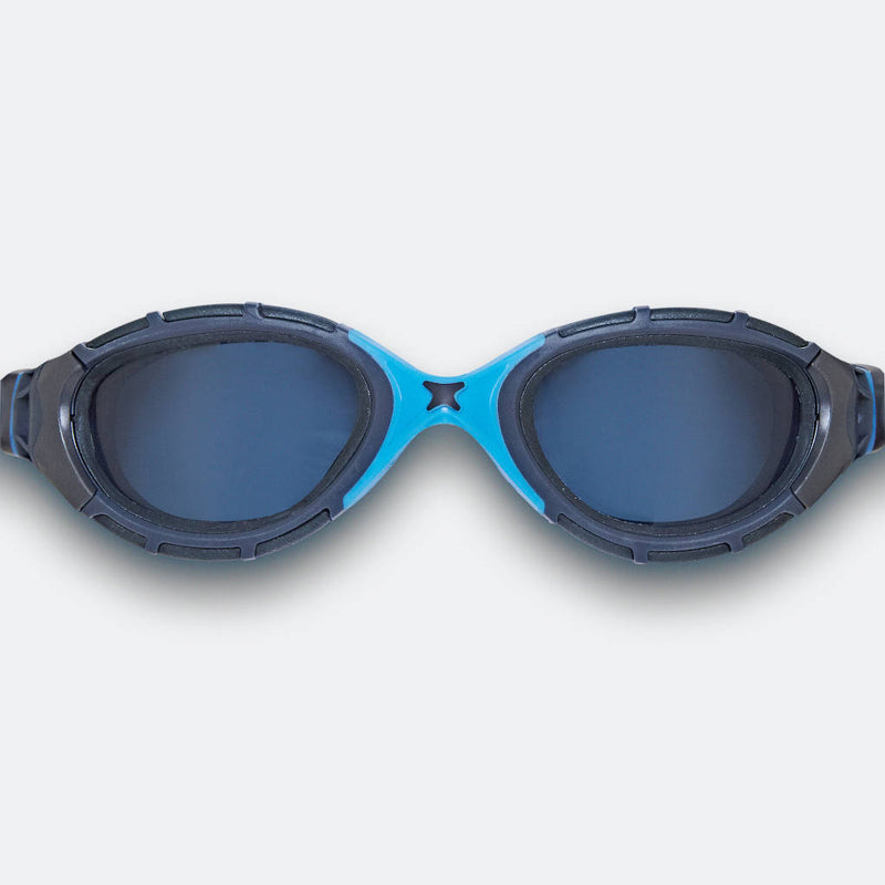 Zoggs Predator Flex, gey/blue/smoke, rauch getönte Gläser, grau/blau