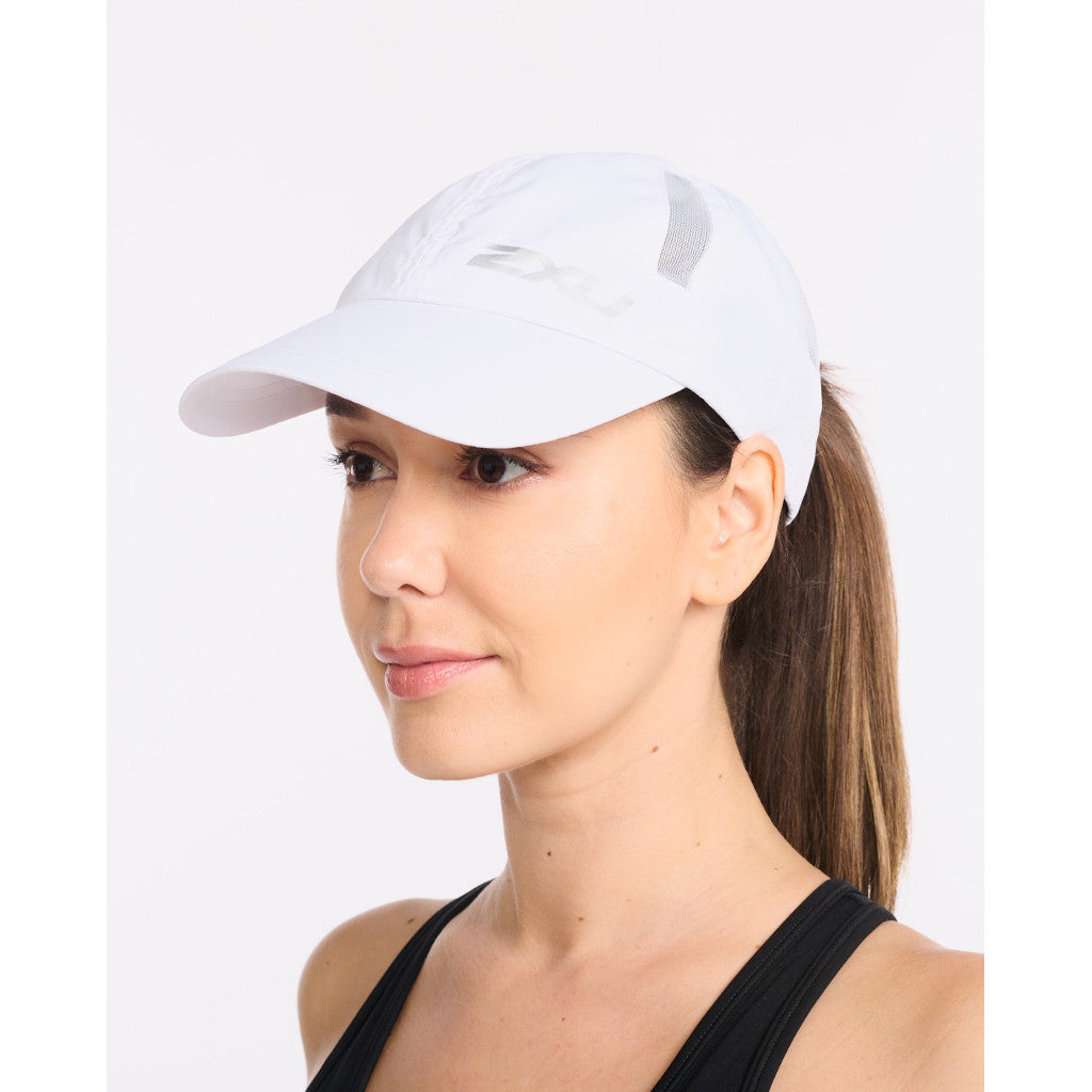 2XU Run Cap, Unisex, white/white, white