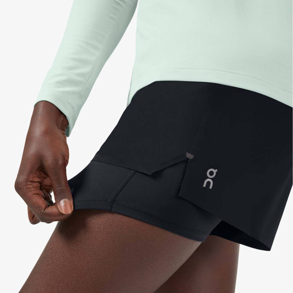 ON Running shorts, women, black 