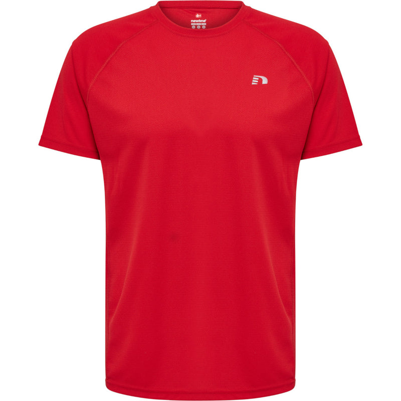 Newline Men Core Running T-Shirt S/S, Herren, tango red, rot